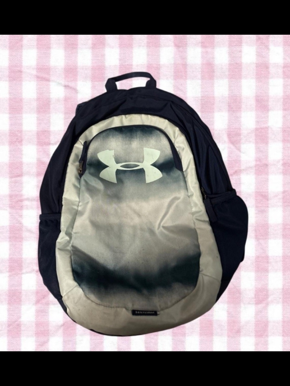 Under Armour Navy and Cream Gradient Men's Backpack
